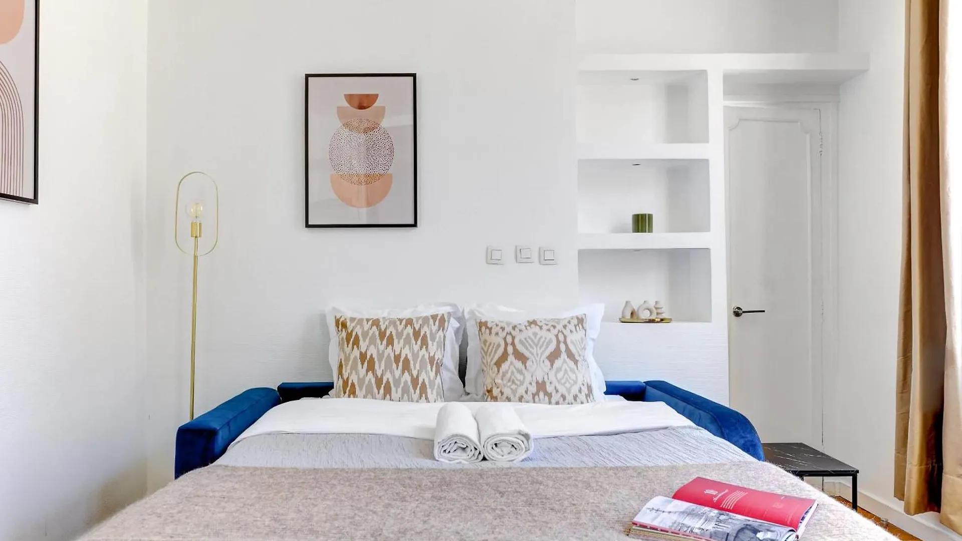 Apartamento Bright 1Br By Palais Garnier & Champs-Elysees París